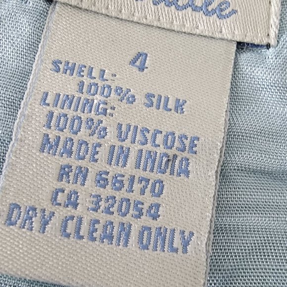 Anthropologie Odille 100% Silk Dress circa 2004 Sz 4 - Picture 5 of 5